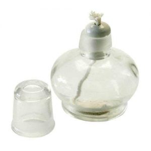 Alcohol Lamp, Glass, 2 oz Capacity