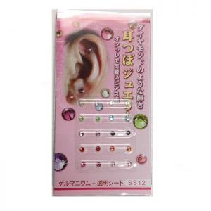 Crystal Ear Beads for Auricular Acupuncture in M-Colors