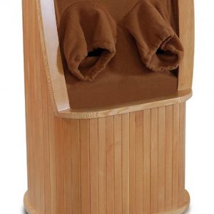 Solid Wood Infrared Foot Sauna with Mineral Beads
