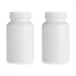 White Capsule Bottles, 120cc