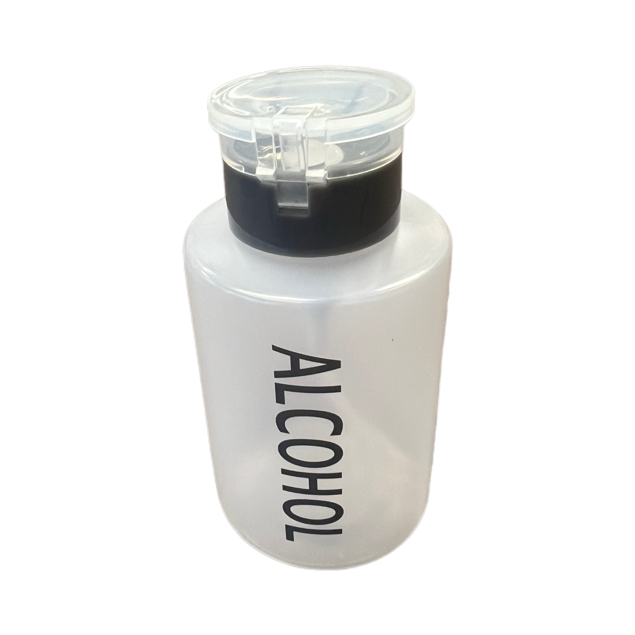 Alcohol Dispenser, 8 oz Capacity, Push-Down Type